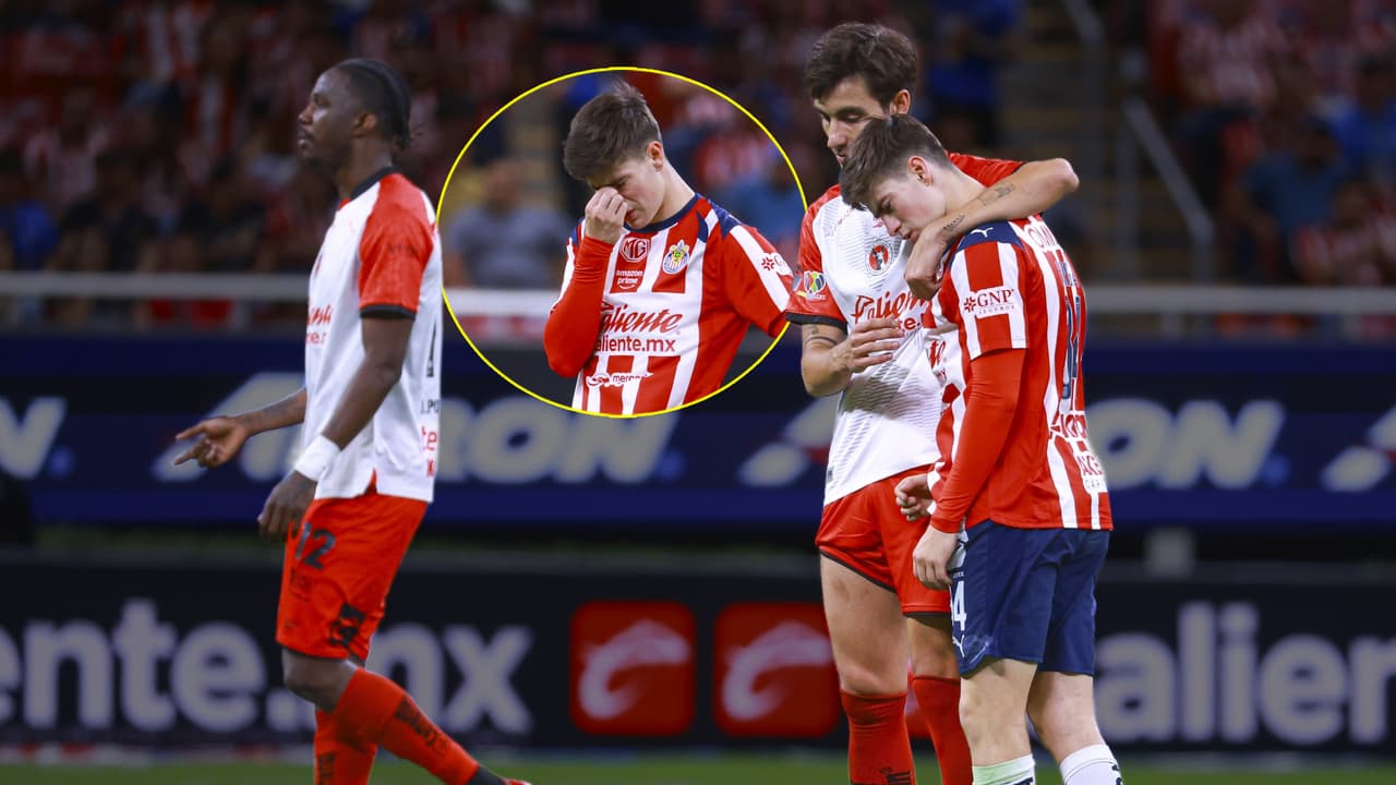 Hormiga González, triste tras el Chivas vs. Tijuana y jugadores rivales lo consuela