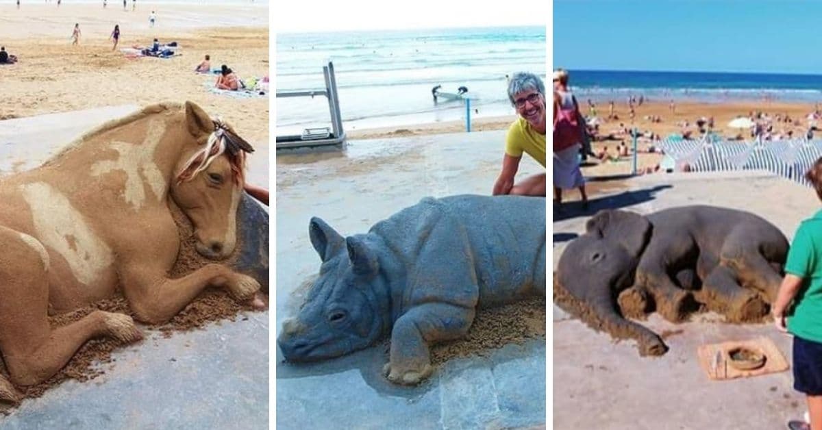 figuras de arena de Andoni Bastarrika