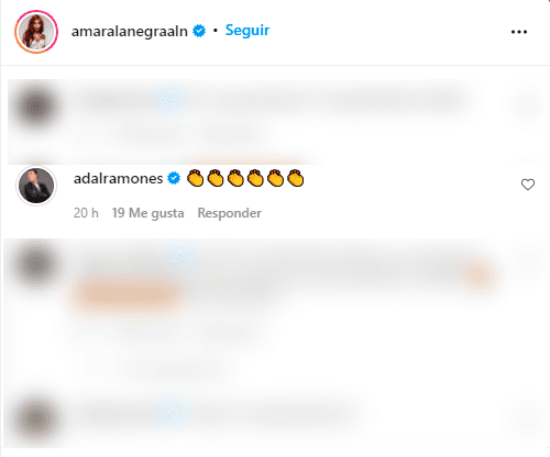 <b>Adal Ramones</b> también comentó la fotografía de la host de la Mansión de la Belleza y lo hizo con emojis de aplausos.