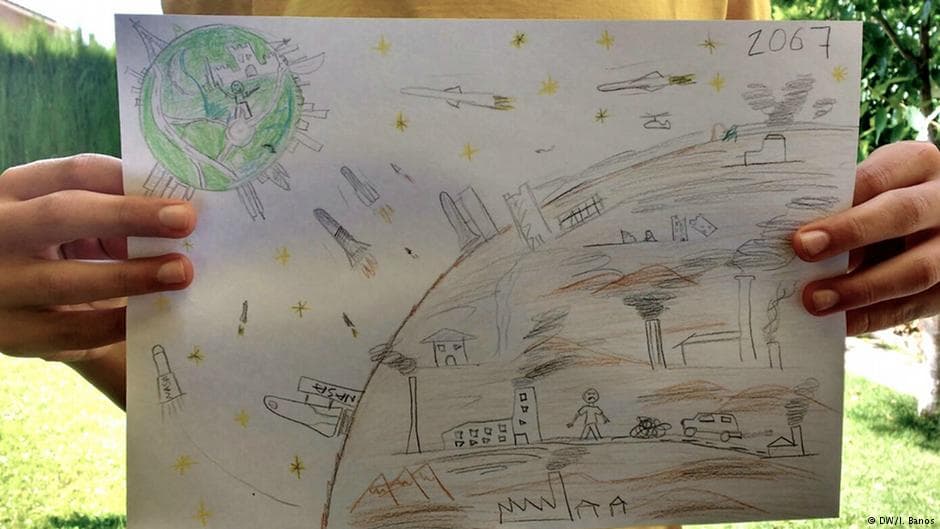 <b>Un nuevo hogar en Marte. </b>Vivir en otro planeta: eso es lo que imagina Linus (12 años). Concretamente, en Marte. Piensa que dentro de 50 años la Tierra se habra sumido en un caos tal, que tendremos que buscar un lugar mejor. Pero los seres humanos también lo echaremos a perder todo en Marte. ¿No hay muchas esperanzas para el futuro, Linus? "Bueno, todavía podríamos frenarlo".