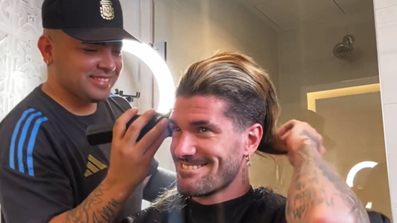 ¡Qué cambiazo! Rodrigo de Paul estrena ‘look’ para la Final