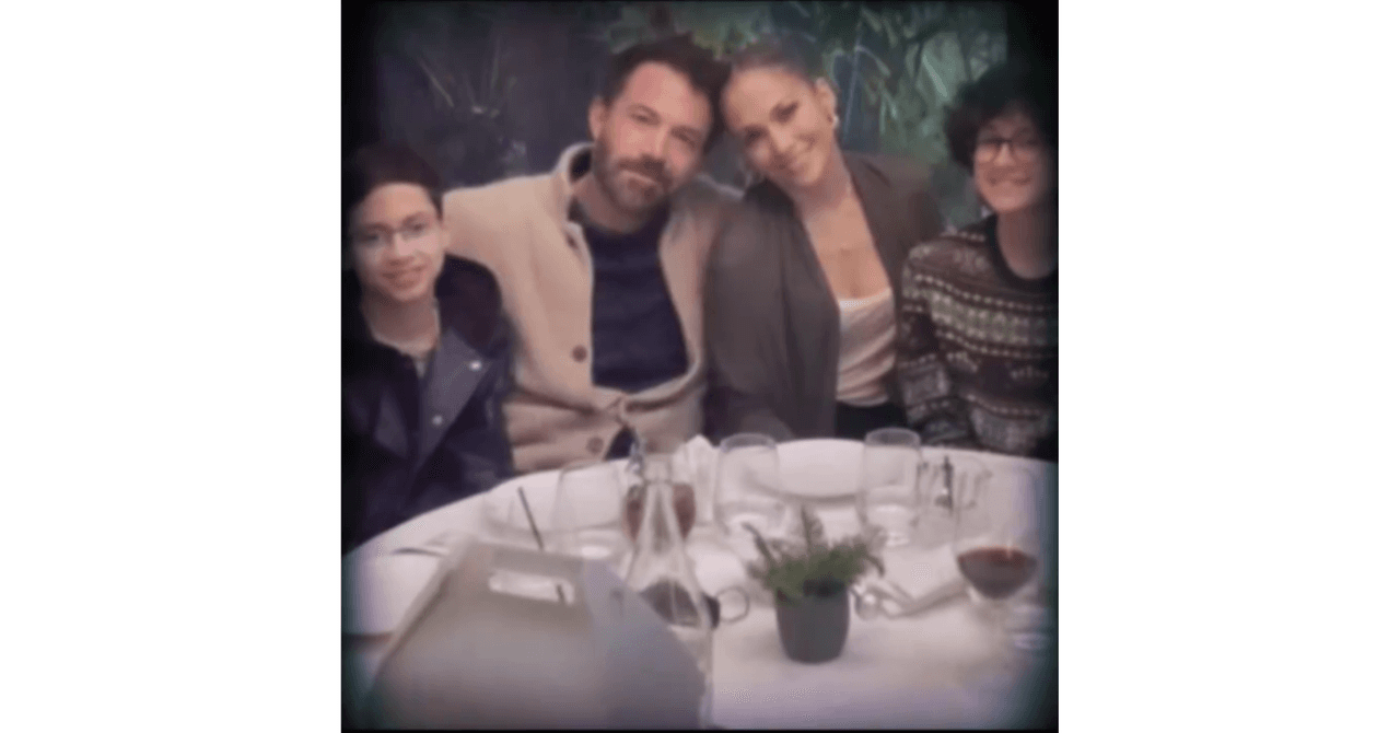 Ben Affleck con Jennifer Lopez y sus hijos, Max y Emme