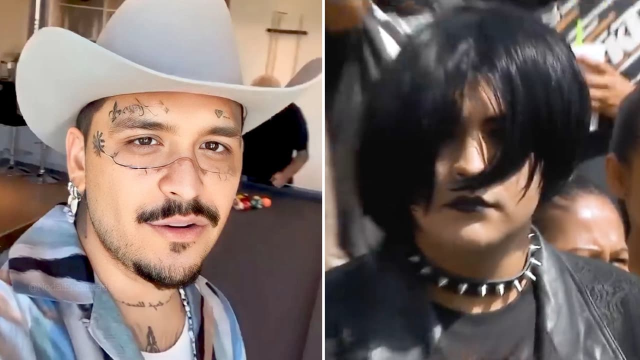 Lo que hacía Nodal “por ser famoso”: así se dejó ver disfrazado de emo