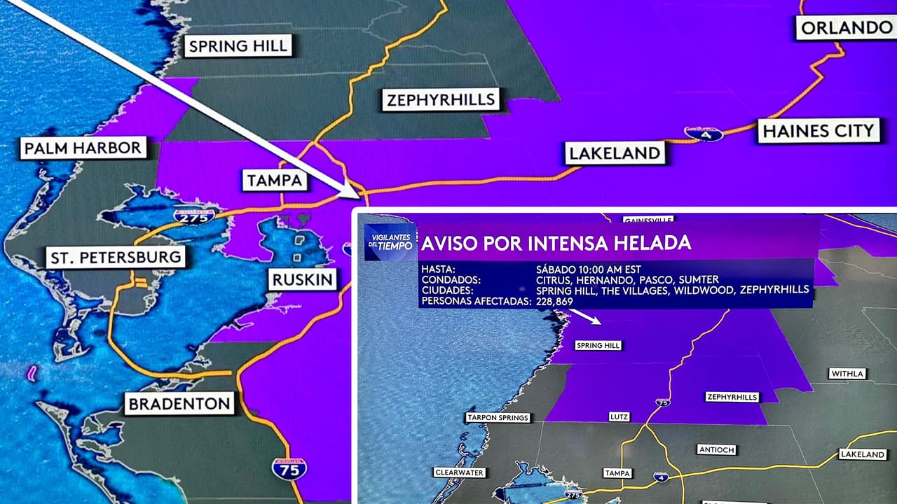 Aún más frío que el esperado tendremos en Navidad en la Bahía de Tampa