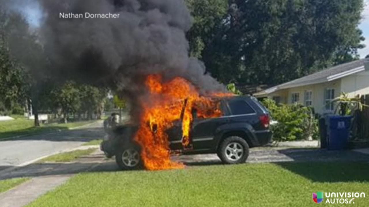 Una Jeep Grand Cherokee hecha cenizas por un Note 7