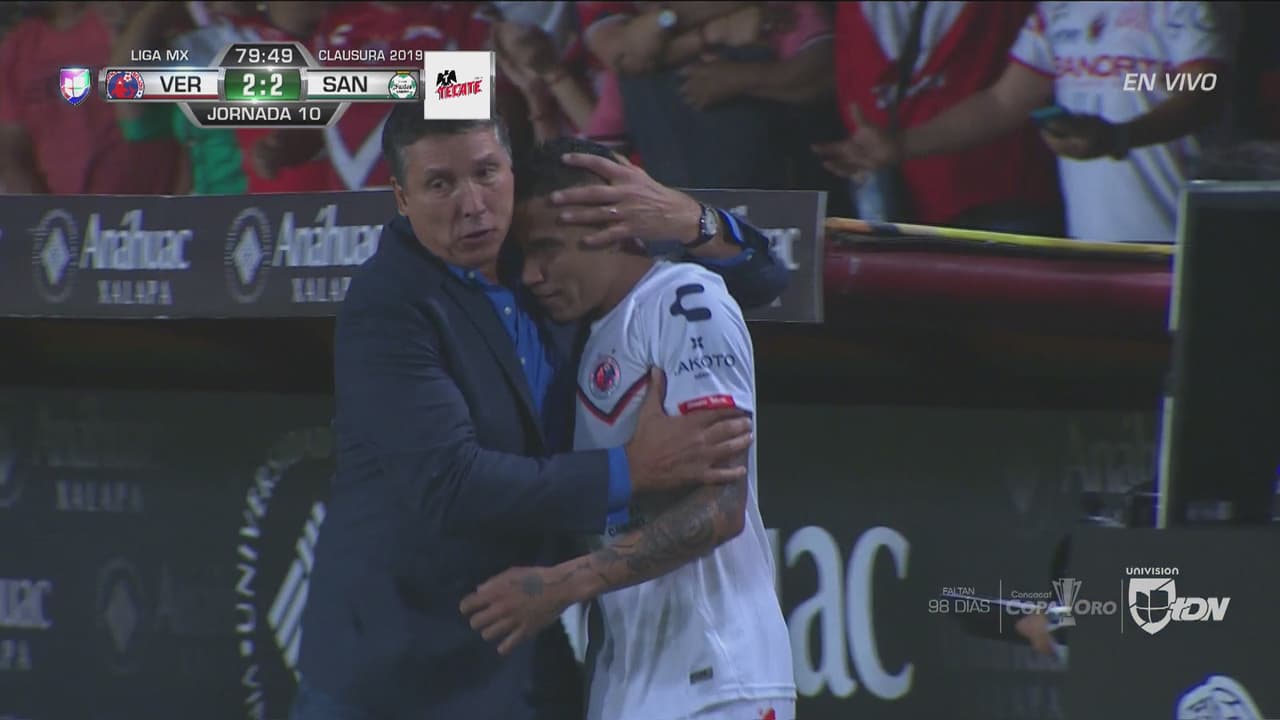 'Polaco' entró para servir de poste para el 2-2 de Diego Chávez del Veracruz