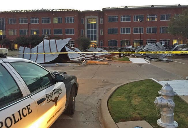 Tornado y granizo en el norte de Texas
