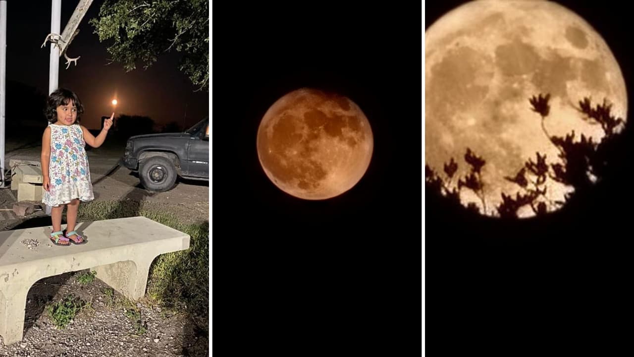 La súperluna de julio se pudo ver en Dallas y Fort Worth, aquí unas fotografías