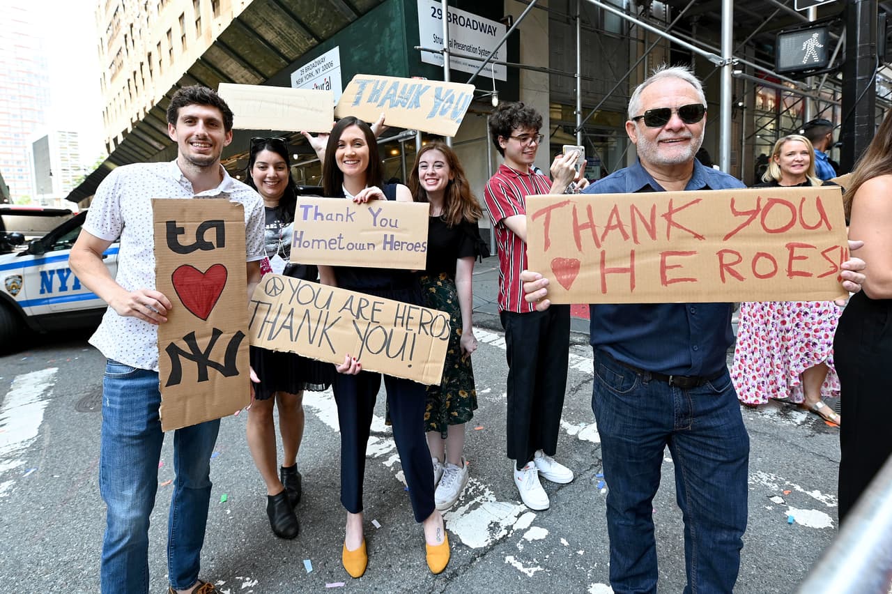 Varios neoyorquinos asistieron al evento en apoyo a los trabajadores.