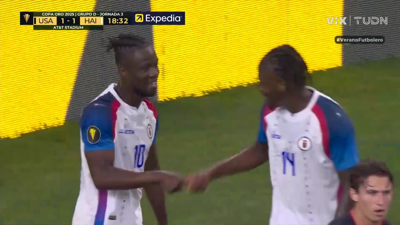 ¡Responden rápido! Gol de Deedson para Haiti