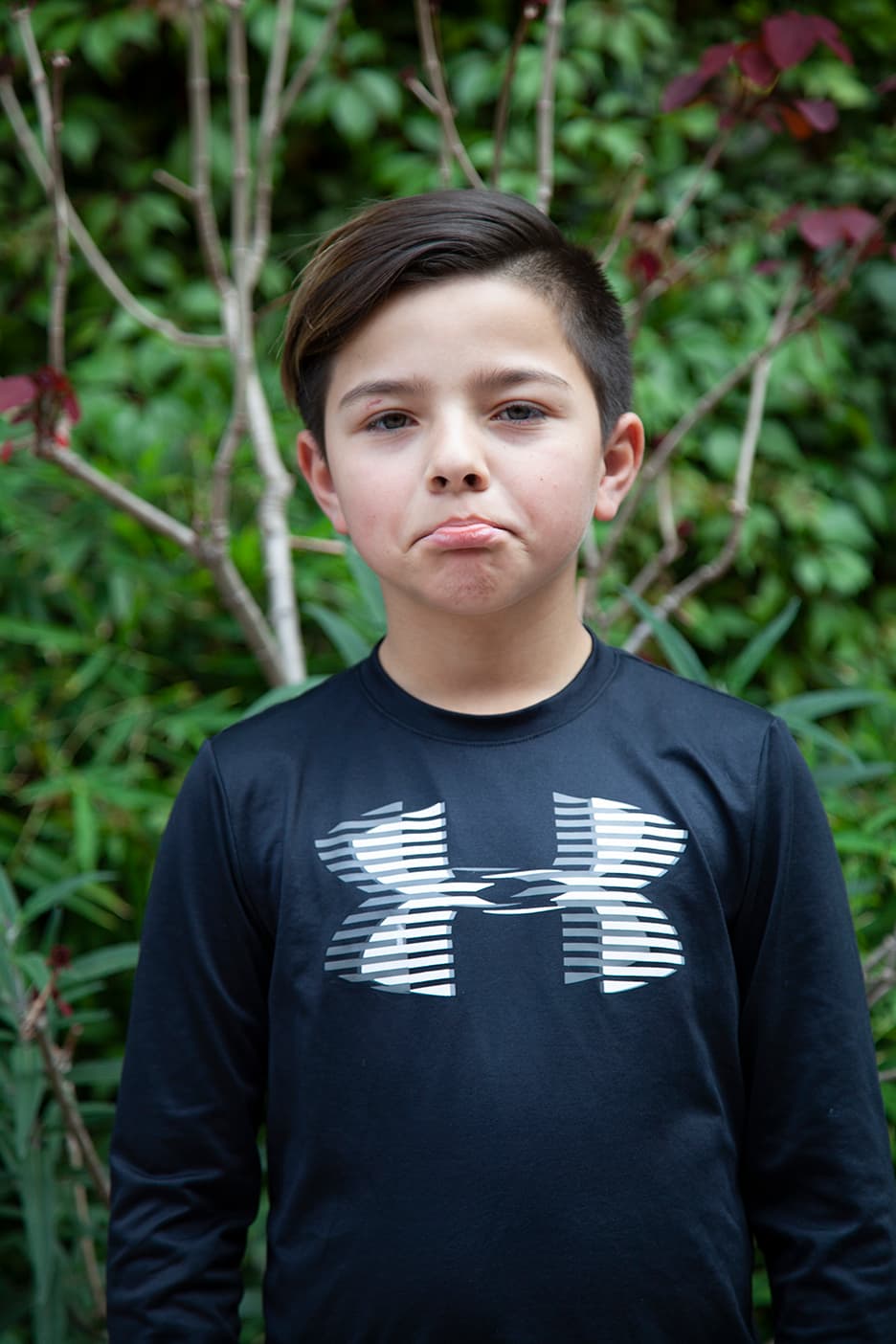 Como sus padres están separados (y su madre debe trabajar en Tabasco), en este sueño lo acompaña su tía.