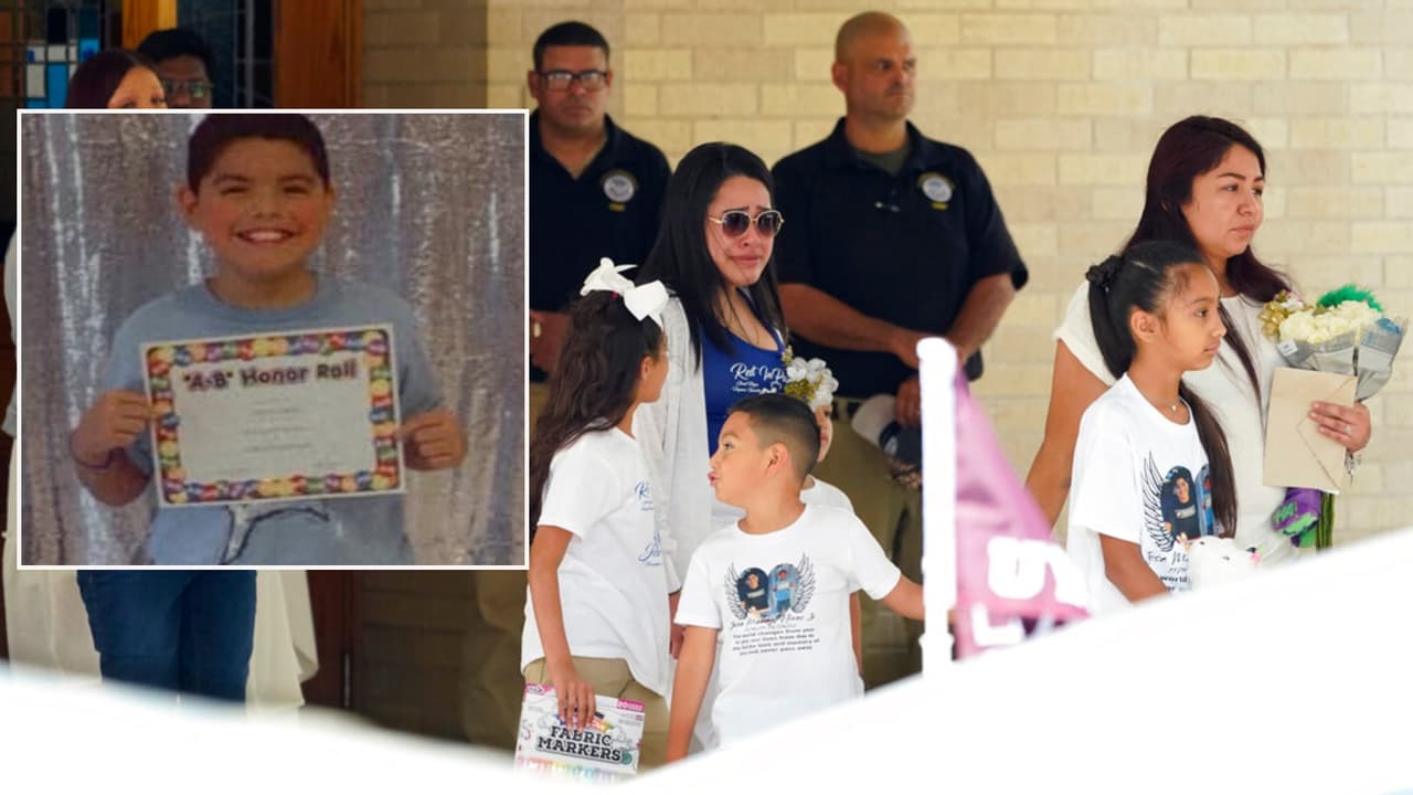 Familiares despiden a José Manuel Flores Jr., de 10 años, asesinado en tiroteo de Uvalde