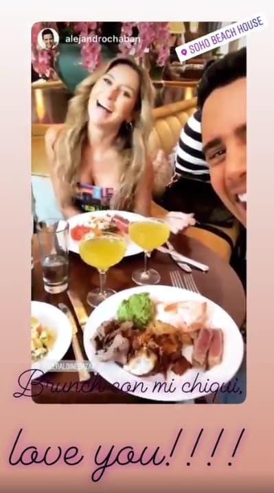 Aunque los dos cuidan siempre de su alimentación, no se privaron de probar las delicias del restaurante y disfrutaron de un ameno momento entre amigos.