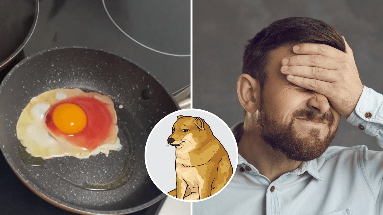 Come un huevo con la clara roja “por las risas” y termina en el hospital: “¿Qué podría salir mal?”