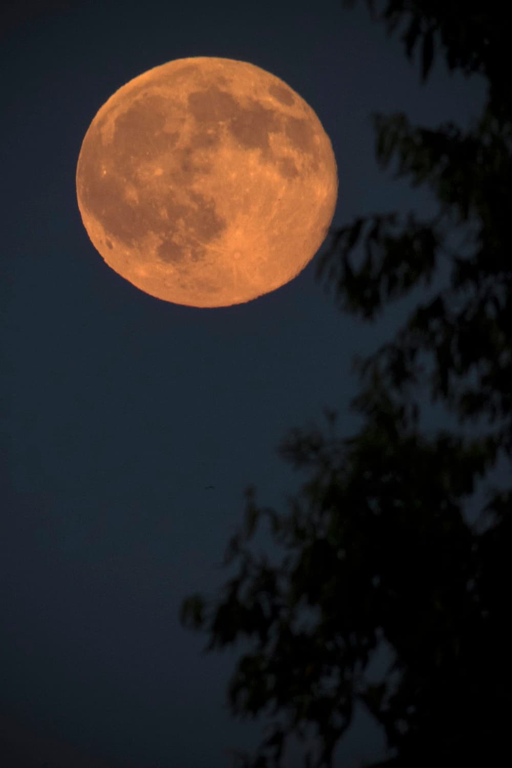 En el Hemisferio Sur le dicen la "luna de la noche larga". En esta fotografía, otra fotografía del satélite desde Nagykanizsa, en Hungría.