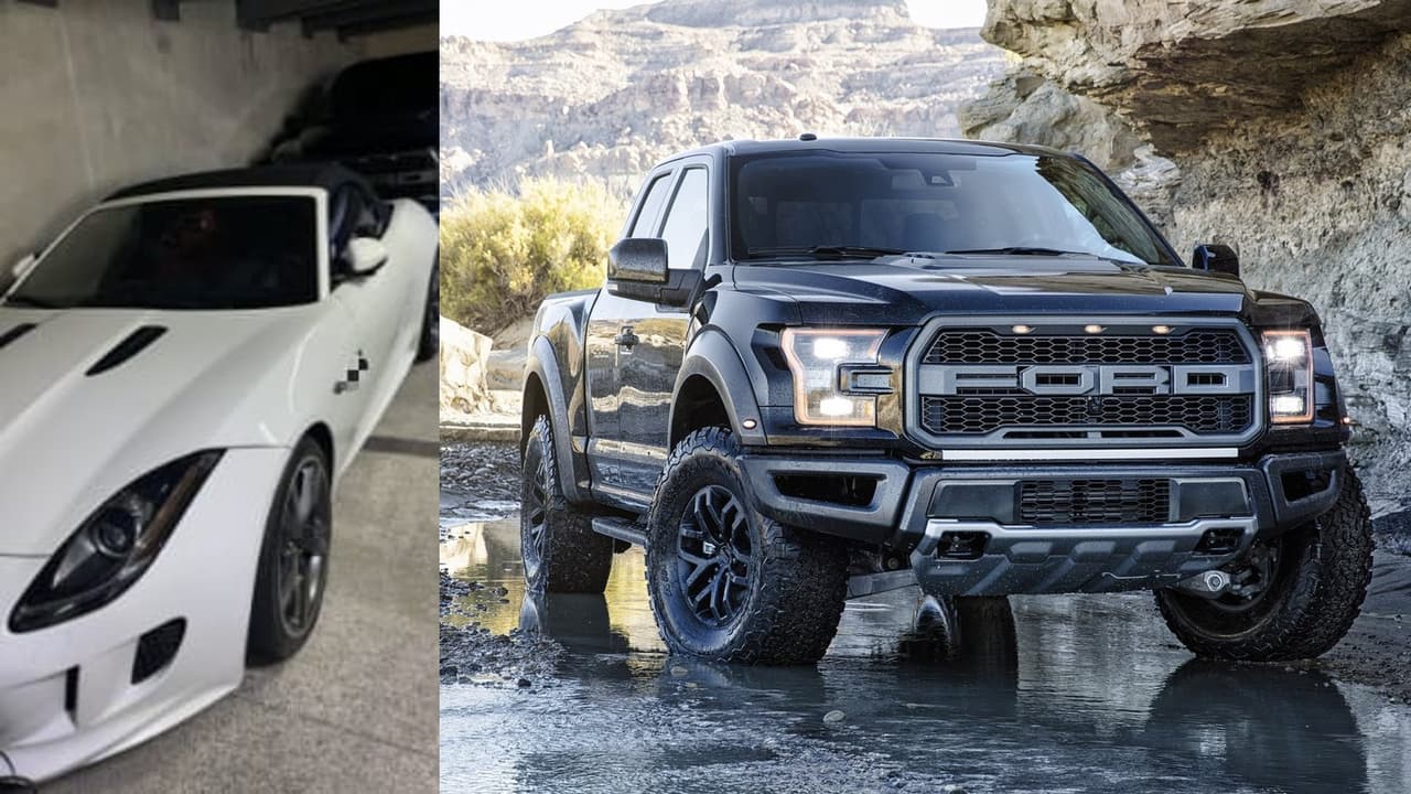 <h3 class="cms-H3-H3"><b>Ford F-150 Raptor</b></h3>
<br>
<br>En la misma foto donde aparece el Jaguar F-Type se puede apreciar en el fondo la parrilla característica de la 
<b>Ford F-150 Raptor</b>. Esta camioneta pickup de alto rendimiento tiene la capacidad de dominar los terrenos más complicados. De allí que el Cártel Jalisco Nueva Generación también tenga este modelo en su flota de camionetas ‘militares’ que en ocasiones anteriores ha presumido públicamente.
<br>
<br>
<b>Relacionado:</b> 
<a href="https://www.univision.com/carros/blindadas-y-armadas-asi-son-las-camionetas-militares-del-cartel-jalisco-nueva-generacion-fotos"><u>Blindadas y armadas: así son las camionetas ‘militares’ del Cártel Jalisco Nueva Generación</u></a>