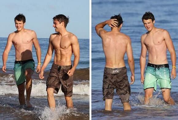 Las redes se volvieron locas luego de que el joven actor presumiera la anterior foto junto a su nada despreciable hermano menor.