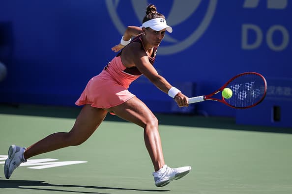 La puertorriqueña Mónica Puig se midió ante la estadounidense Alison Riske en el tercer día del Abierto de Wuhan.
<br>