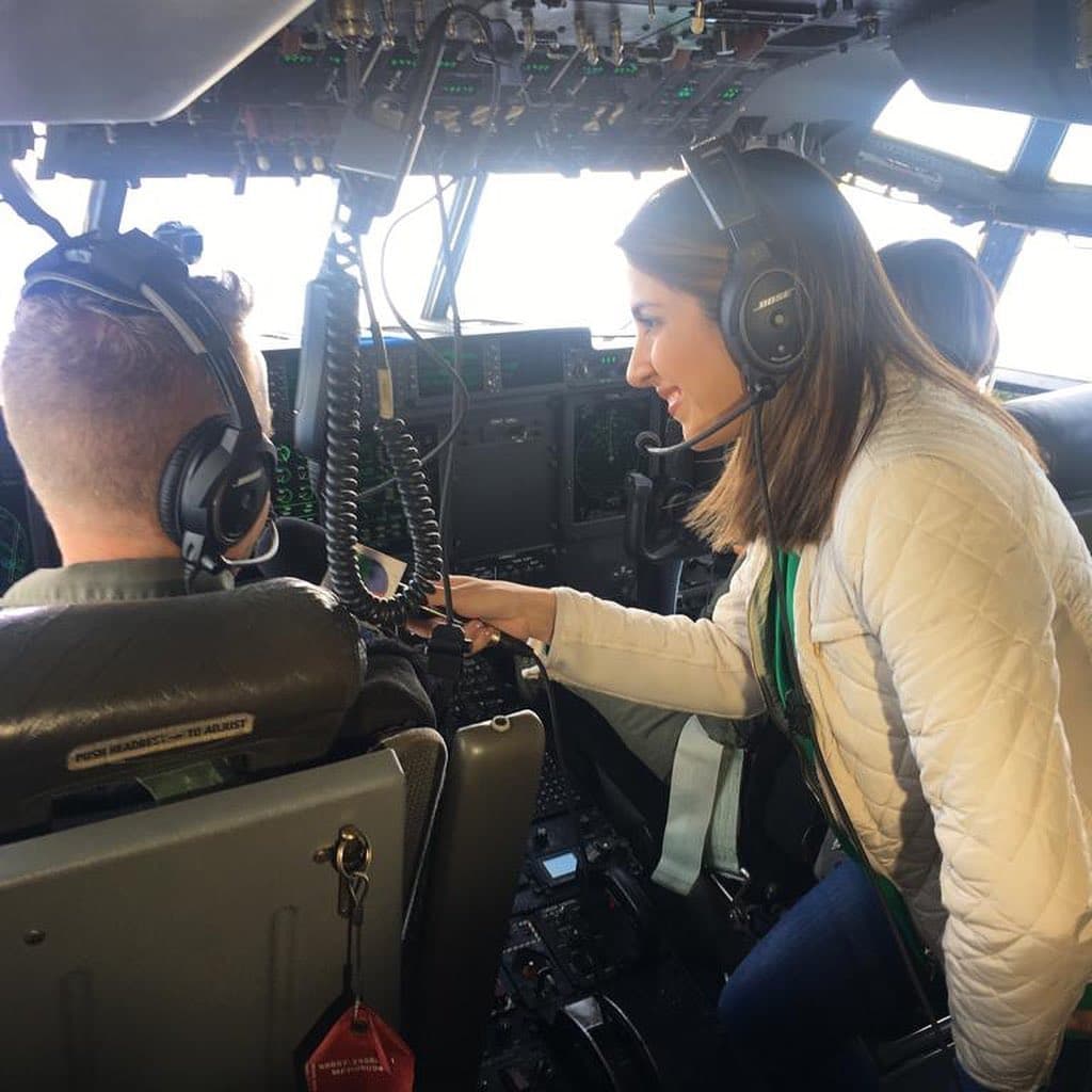 A bordo de un avión de 16 mil caballos de fuerza llamado Súper Hércules y a 10 mil pies de altura cruzaron cuatro veces el ojo del huracán Dorian.