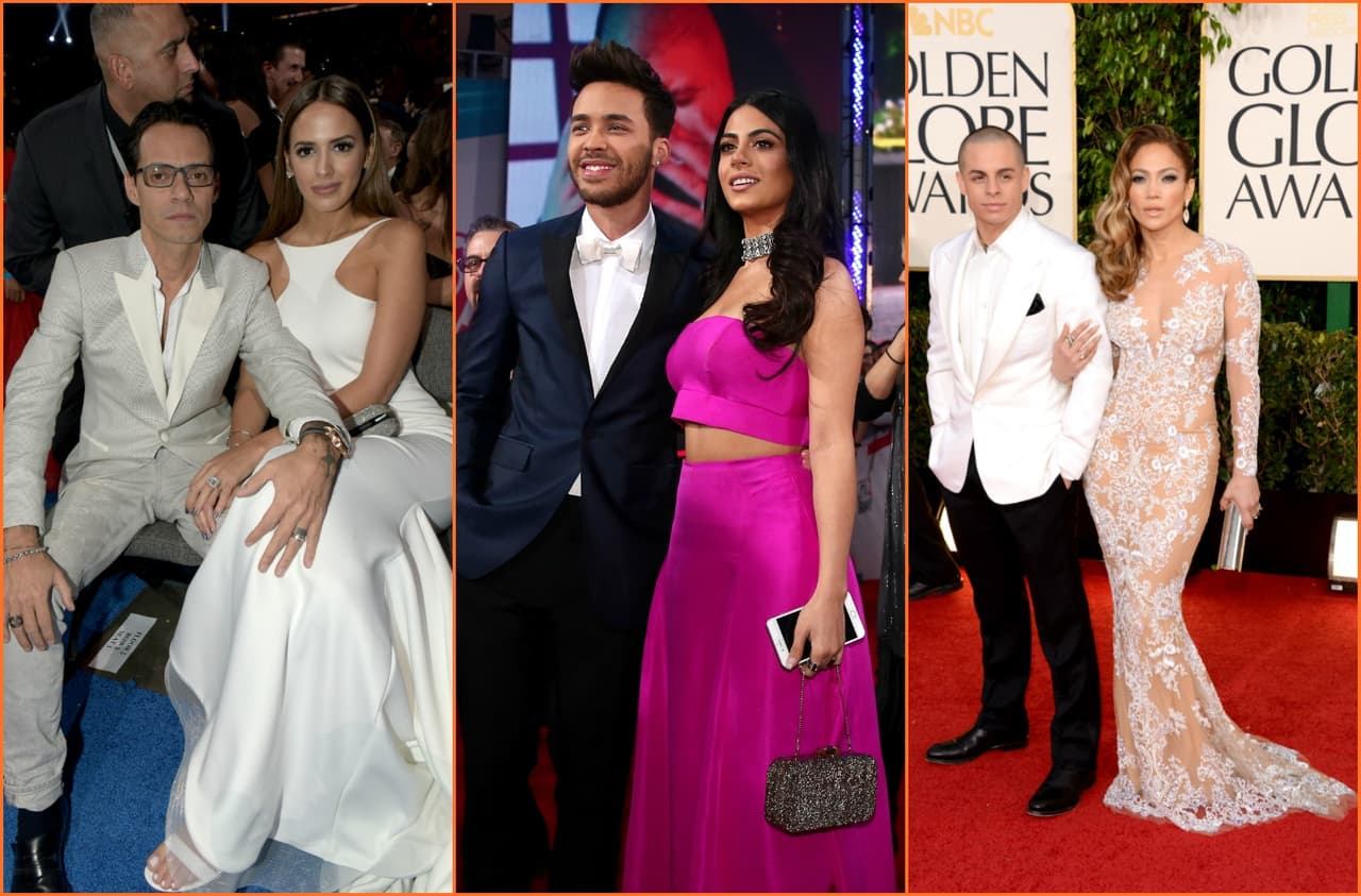 Estos nominados son afortunados por los grandes exitos que han conseguido, pero no lo han logrado solos, ya que han tenido grandes respaldos con ellos. Acá te presentamos a las parejitas más nominadas.