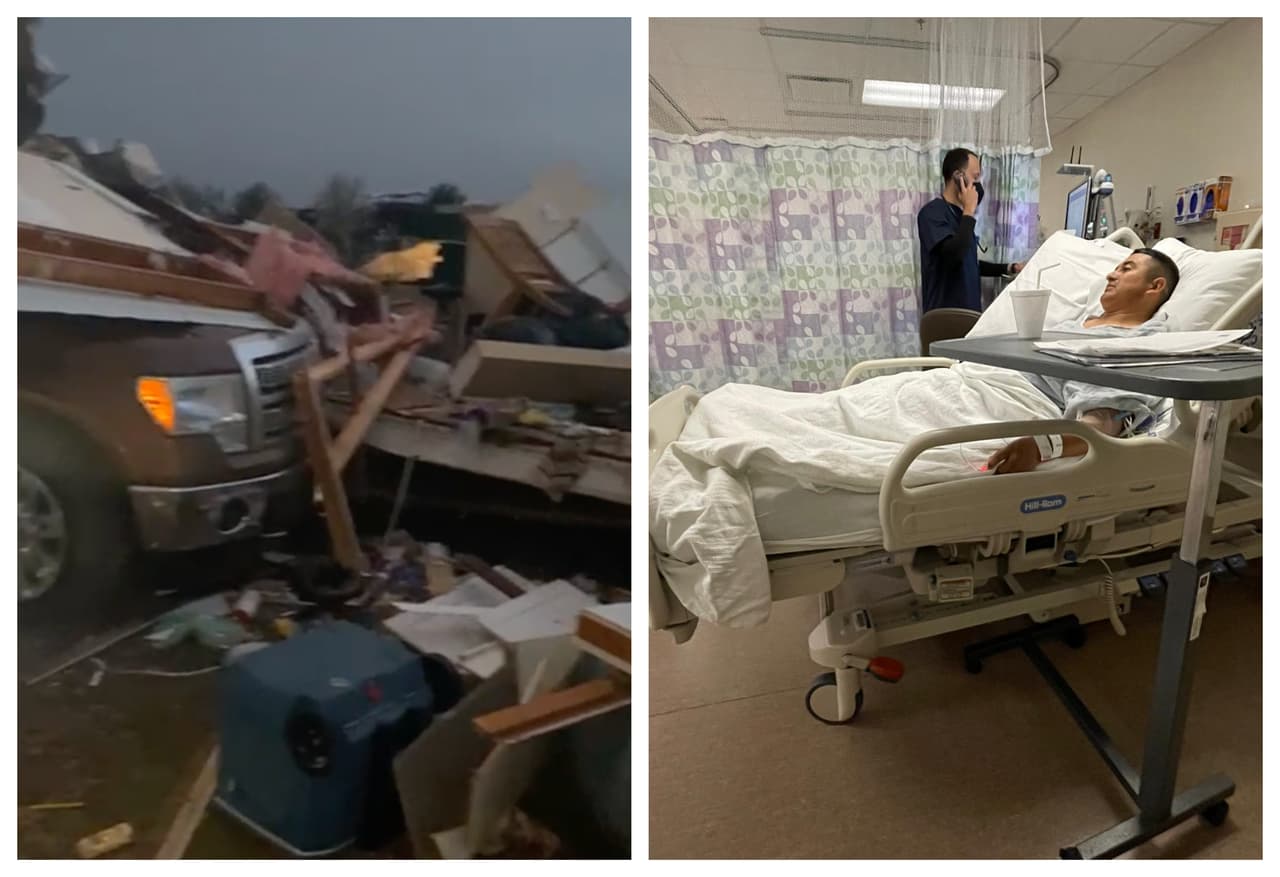 Su madre murió en diciembre y ahora pierde su casa por uno de los tornados en el centro de Texas 