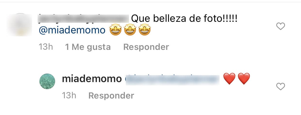 Mientras tanto, ella agradeció algunos de los cariñosos mensajes que le dejaron.