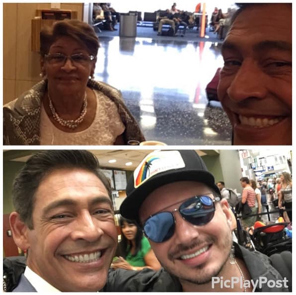 Johnny Lozada: "Mi gente vine a ver a mi madre al aeropuerto y miren con quien me encontre, mi panita J Blavin". (Junio 2, 2016)