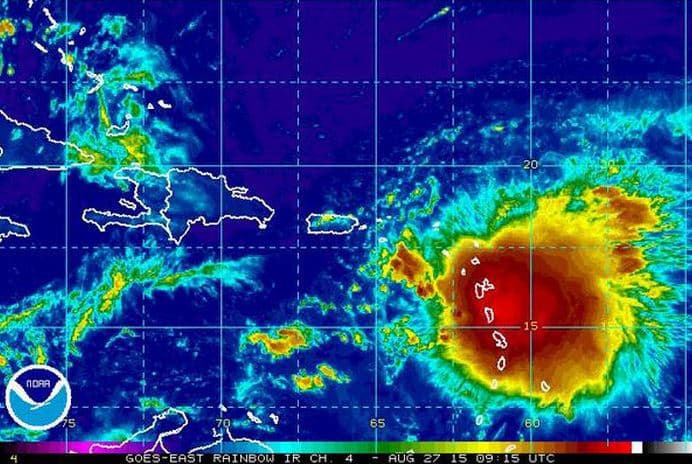 La tormenta tropical dejaría mucha lluvia para la isla