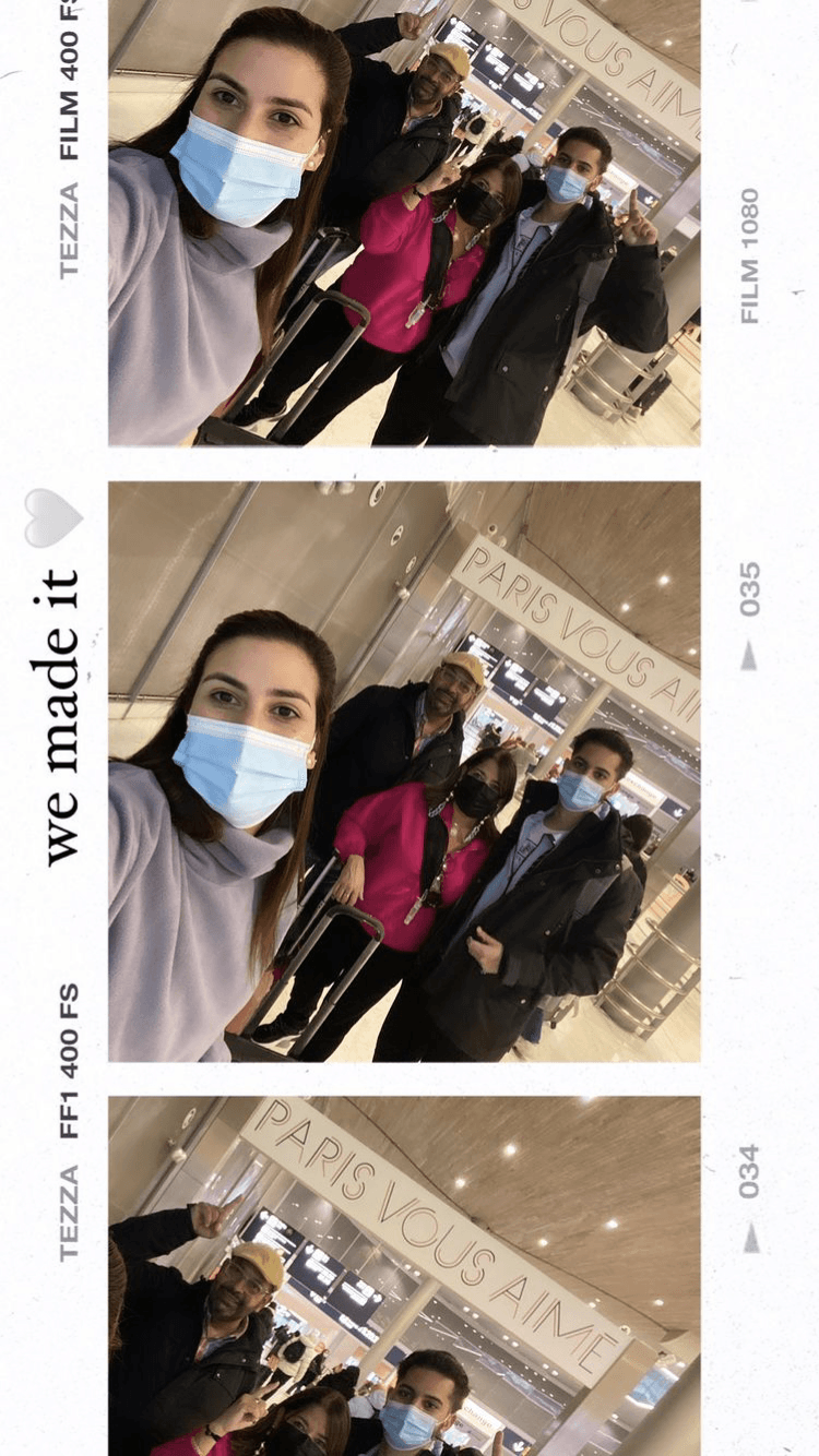 A través de las redes sociales, Jessi capturó cada momento, desde que abordaron el avión hasta que arribaron a la ciudad del amor.