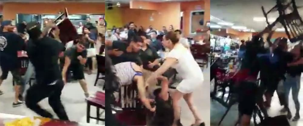 Pelea en un restaurante de Dallas se vuelve viral en redes sociales