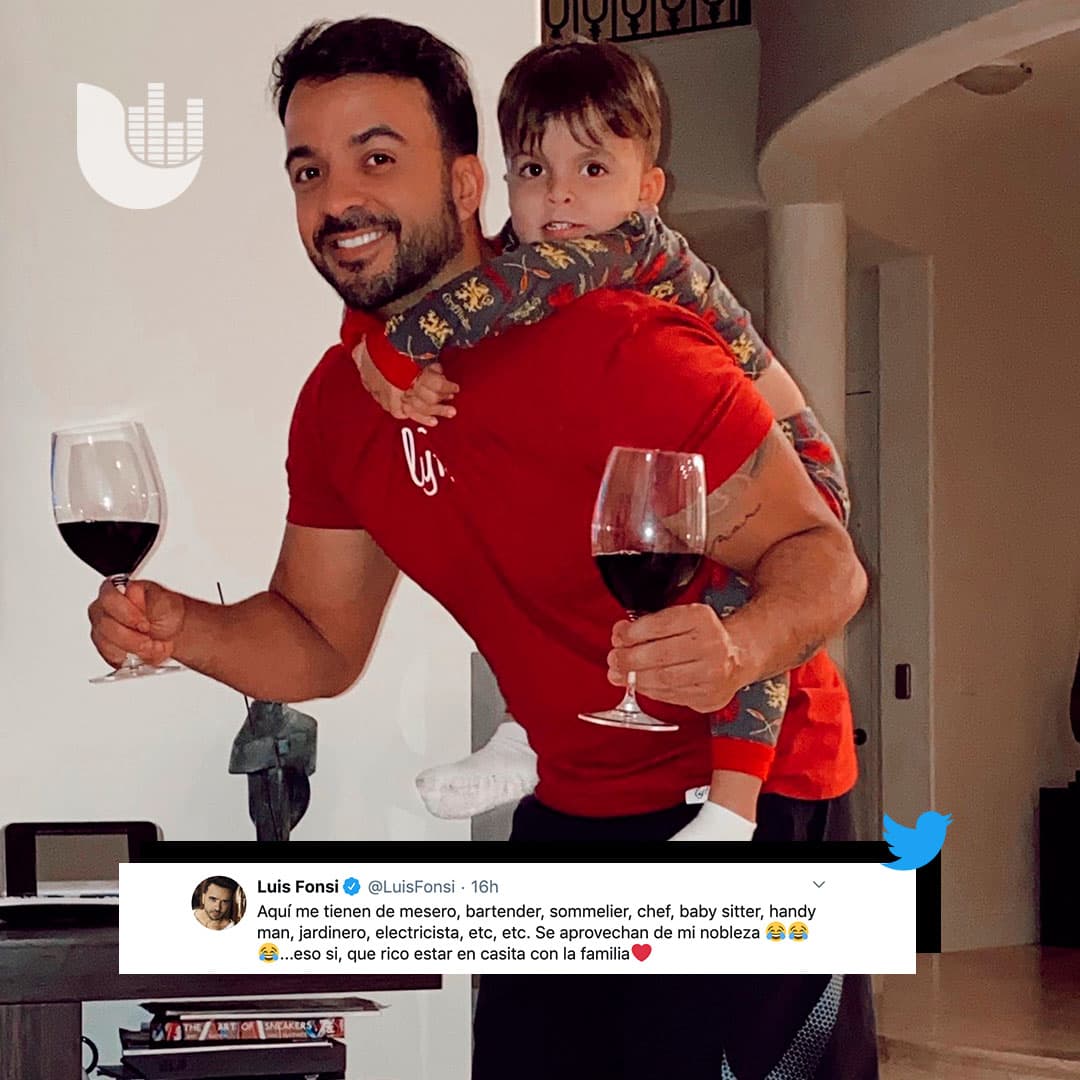 <b>Luis Fonsi</b> parece que no ha podido ni descansar y ahora se dedica a varios oficios.