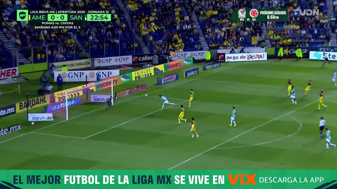 ¡Atajadón de Malagón! El arquero americanista salva a las Águilas