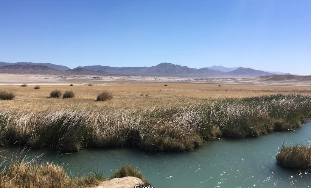 <b><a href="https://goo.gl/maps/mqQBAVFY7gXuLFoA6" target="_blank">Tecopa Mud Baths</a></b> es otra opción gratuita ubicada al sur de
<b>Death's Valley, a 5 horas al este de Bakersfield. </b>Es un lugar agreste donde no hay instalaciones, ni basureros. Desde el estacionamiento que está al borde de la carretera,
<b>son 500 pies de caminata para llegar a los a los manantiales. </b>
<br>El fondo de la piscina es un lecho de barro fino y limoso que los bañistas suelen aplicar sobre su piel. Los manantiales pueden tener un olor ligeramente a azufre cuando el lodo del fondo se agita y las burbujas de aire flotan hacia la superficie.