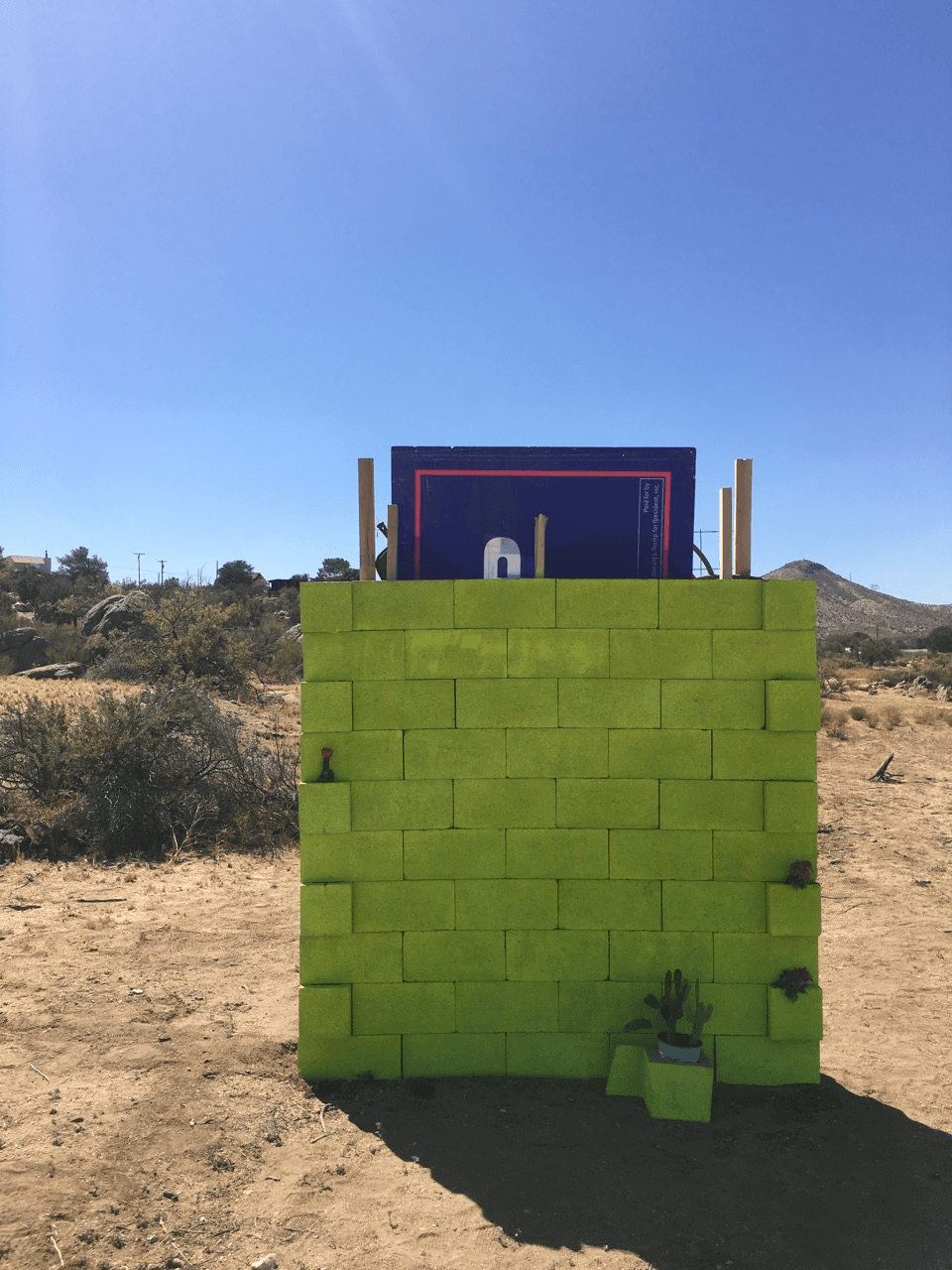 Lado mexicano del muro simbólico contra el plan migratorio de Trump