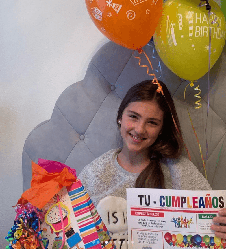 Luciana cumplió 13 años de edad en compañía de su familia y amigos.