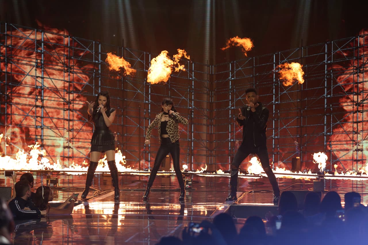 Juntos interpretaron el tema ‘Aunque me mientas’, de Alejandra Guzmán Ft Dani Martin.