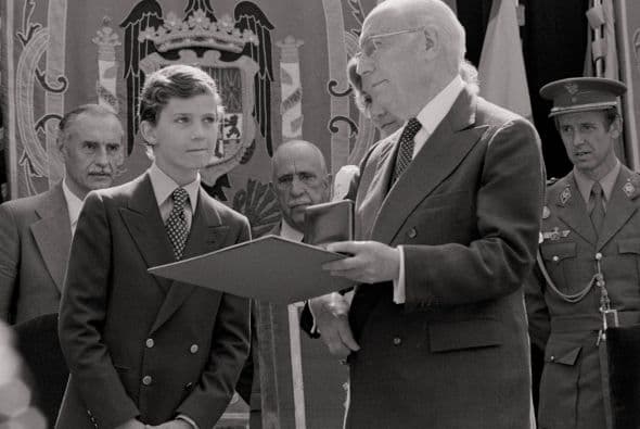 Estuvo presente en diversos actos cuando aún era apenas un niño.