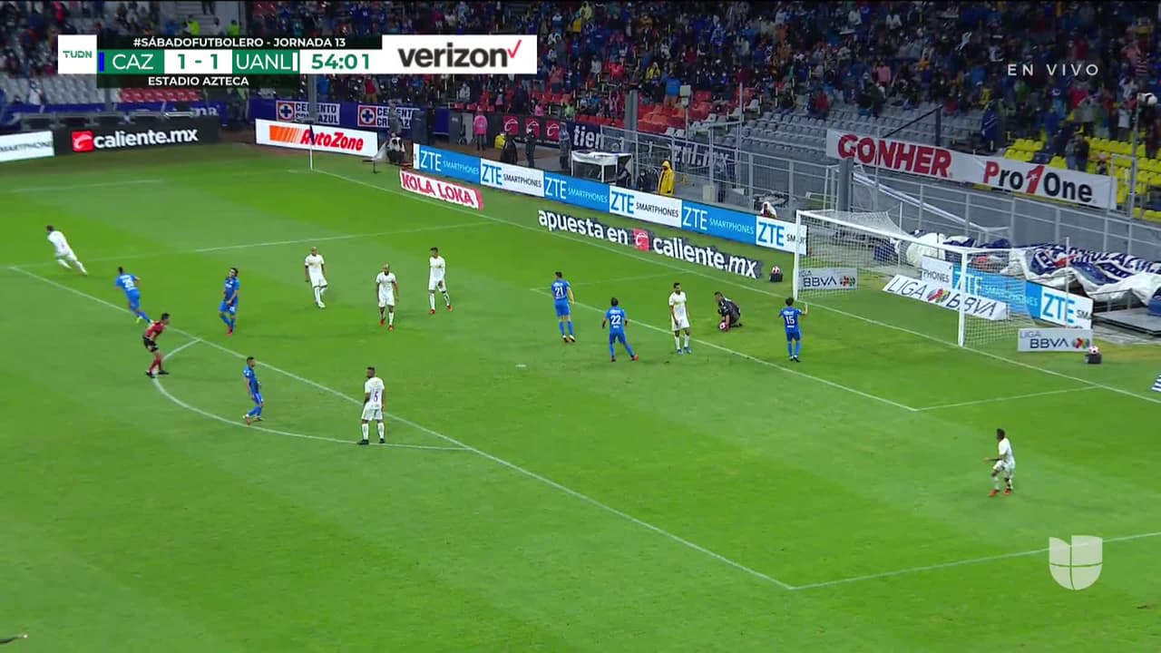 ¡TIRO ATAJADO! disparo por Santiago Giménez.