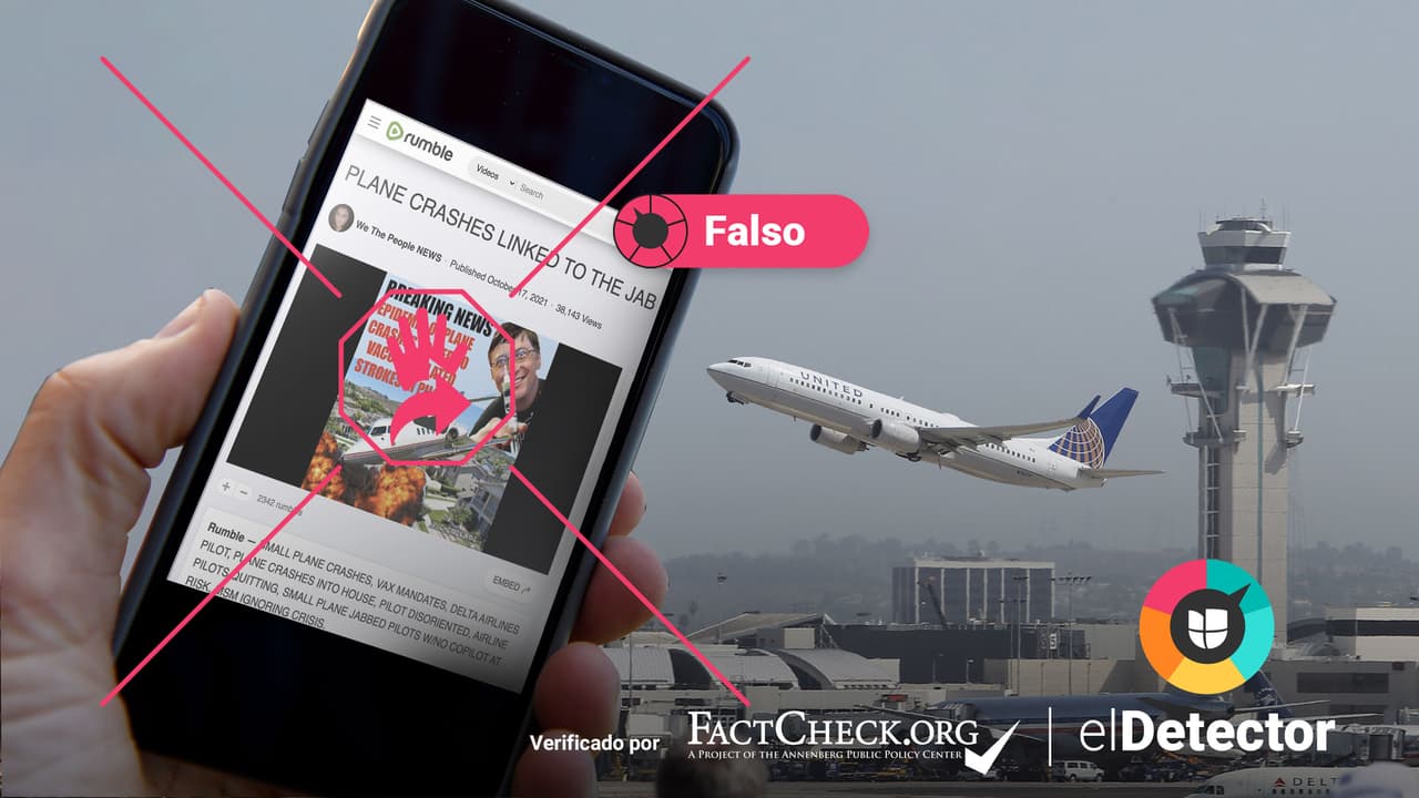 Es falso que hay una “epidemia” de accidentes aéreos debido a la vacuna contra el covid-19