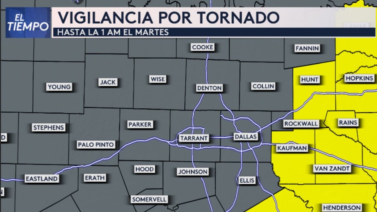 Cancelan vigilancia por tornado para el Metroplex, pero continúa en otros condados 