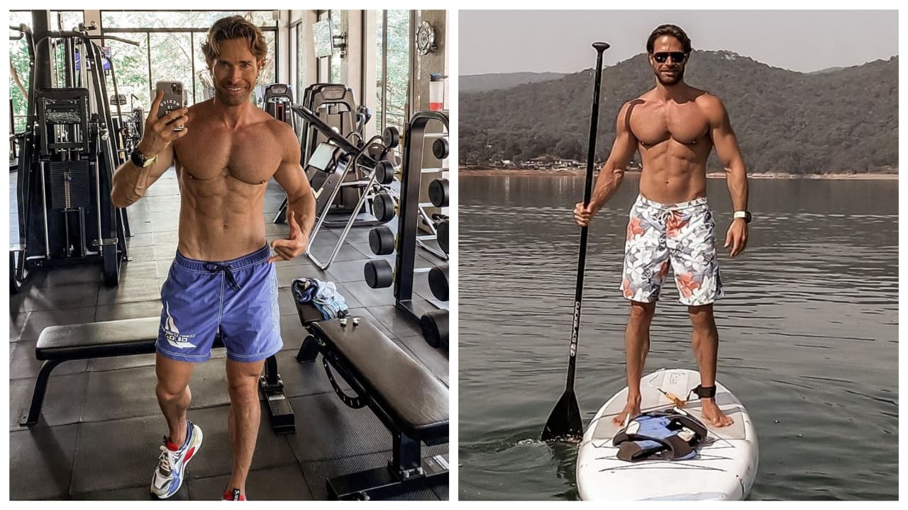 El actor pasa horas en el gimnasio y también es amante de las actividades al aire libre.