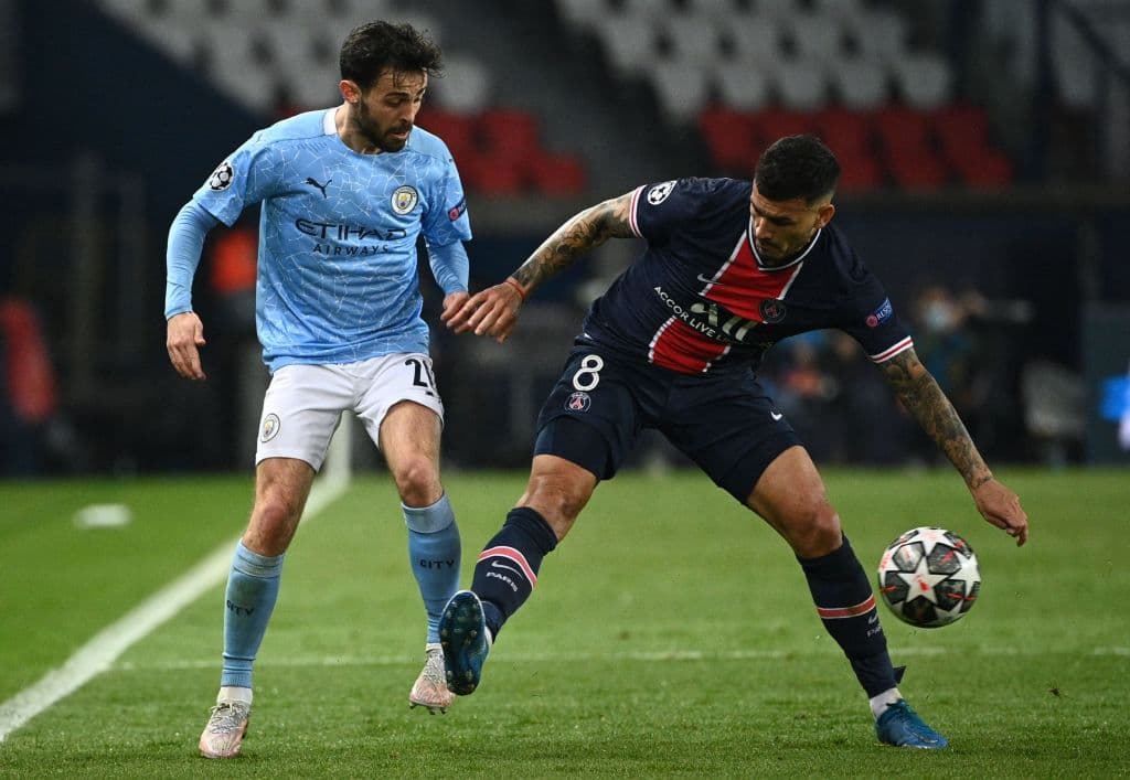 Kevin De Bruyne y Riyad Mahrez aprovechan los errores del PSG para darle la vuelta al marcador 1-2 y se acercan a la primer final de UEFA Champions League de su historia.