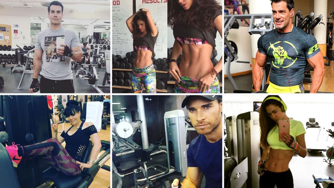 El gimnasio es la segunda casa de estos actores de telenovela