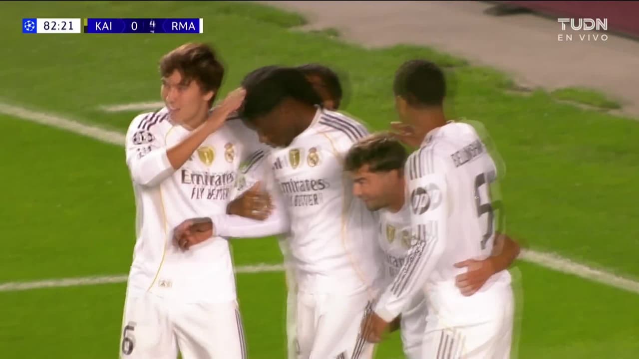 ¡Llegó el cuarto para el Madrid! Camavinga acaba de entrar y marca su gol