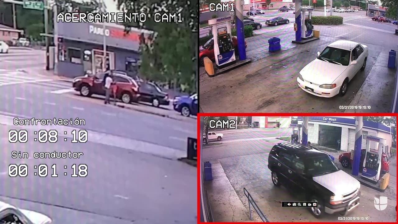 Lucas Delfino reaccionó a la confrontación con Hernández y sa bajó del coche, sin que se produjera una agresión física. En esos instantes de desconcierto el carro donde está Lyle comienza a avanzar lentamente hacia la intersección.