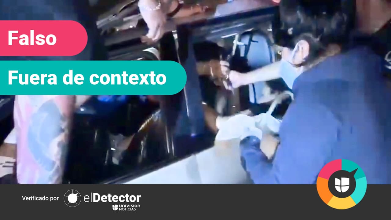 No, el video que circuló por Facebook no es del rescate de un auto atrapado en el desplome del Metro de Ciudad de México