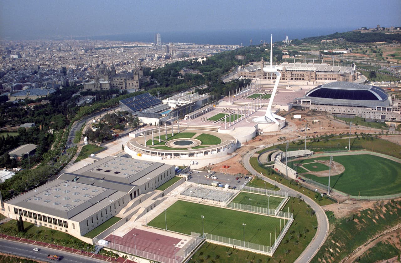 Barcelona Olympic games 1992. Aerial view of the Olympic complex. EFE