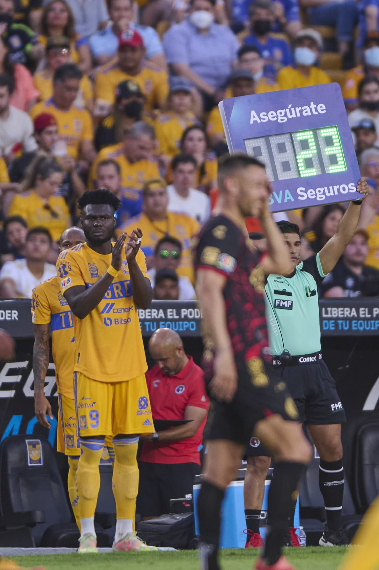 Jordy Caicedo debutó como refuerzo de Tigres.