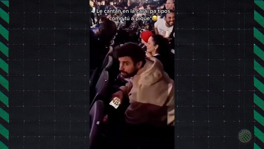 A Piqué le cantaron canción de Shakira en pleno partido de NBA