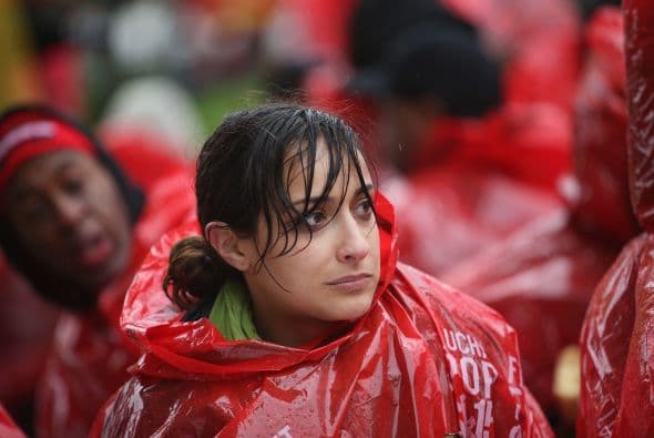 Ni las inclemencias del tiempo han logrado detener este tipo de movilizaciones.